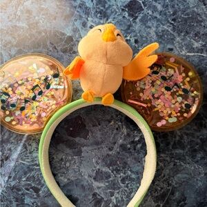Disney yellow Cute Bird Headband with Glitter Ears